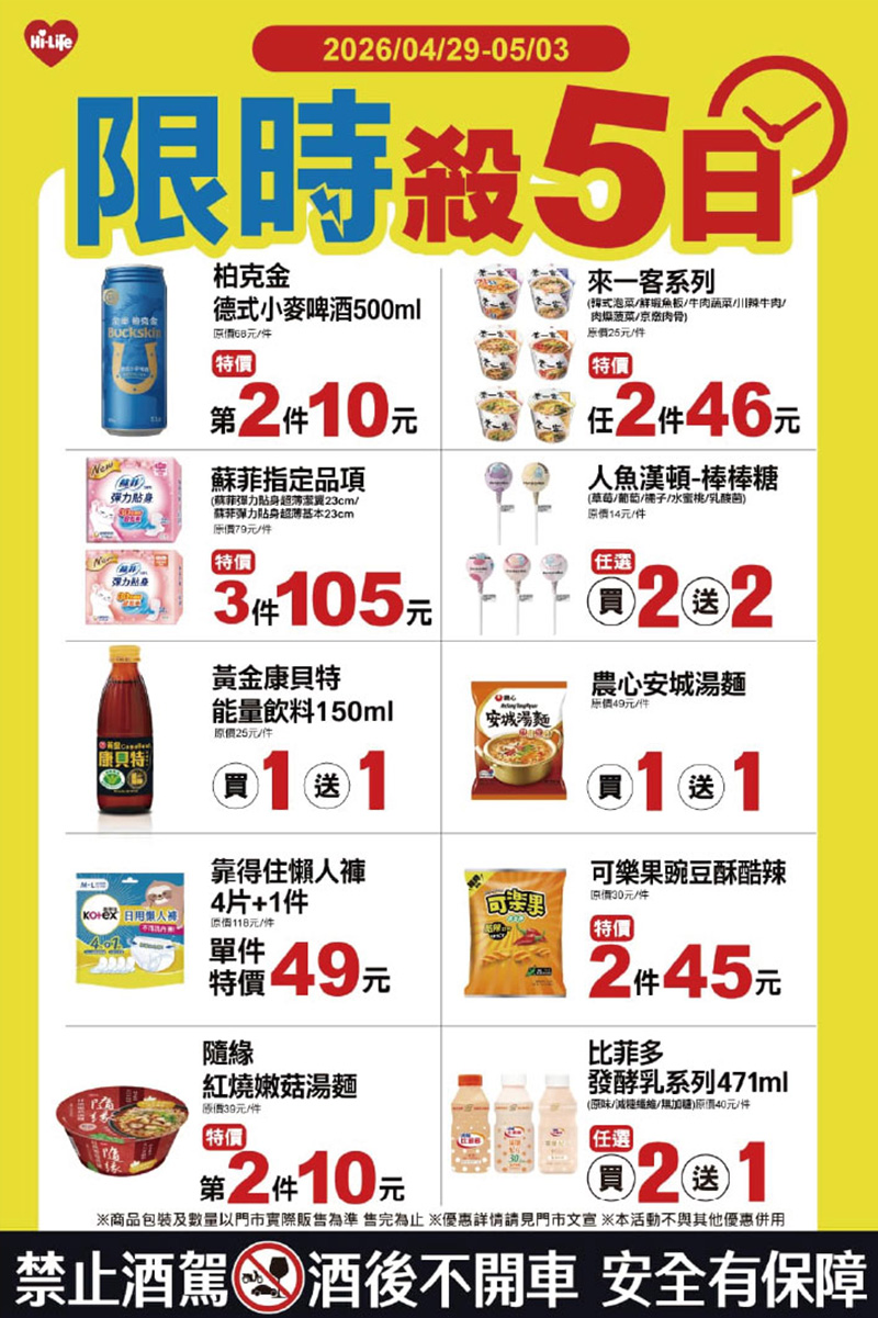 2026【勞動節優惠開跑】連假餐廳、超商咖啡、買一送一折扣懶人包！連假慰勞辛苦的自己～