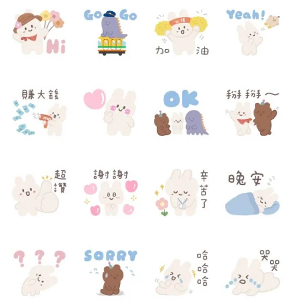 《LINE 散步趣 》× 87小兔